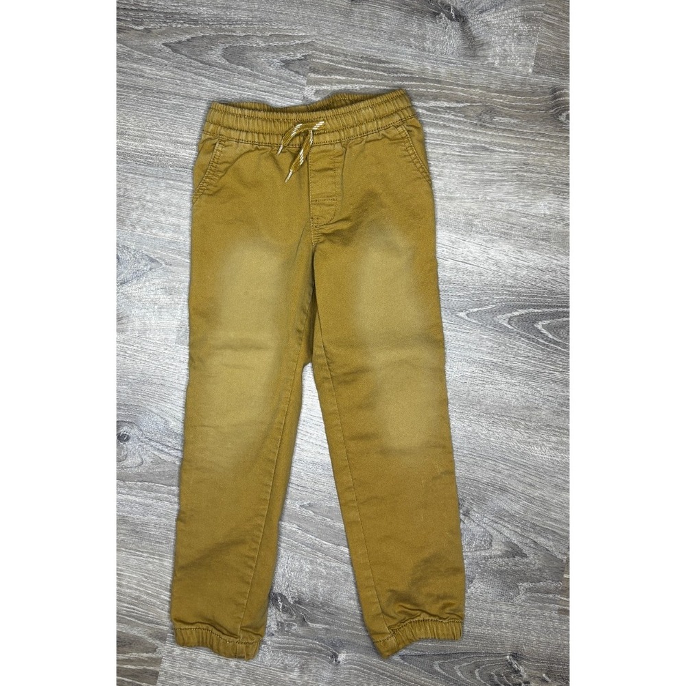 Carter's‎ Boy Kids Pull On Drawstring Waist Khaki Tan Relaxed Fit Pants Size 6